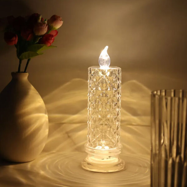 Transparent Crystal LED Candle Per Pcs (Big Size)